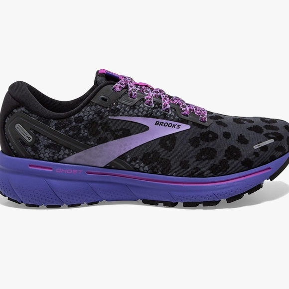 Brooks Women's Ghost Running Shoes - Black and Purple - Picture 1 of 3